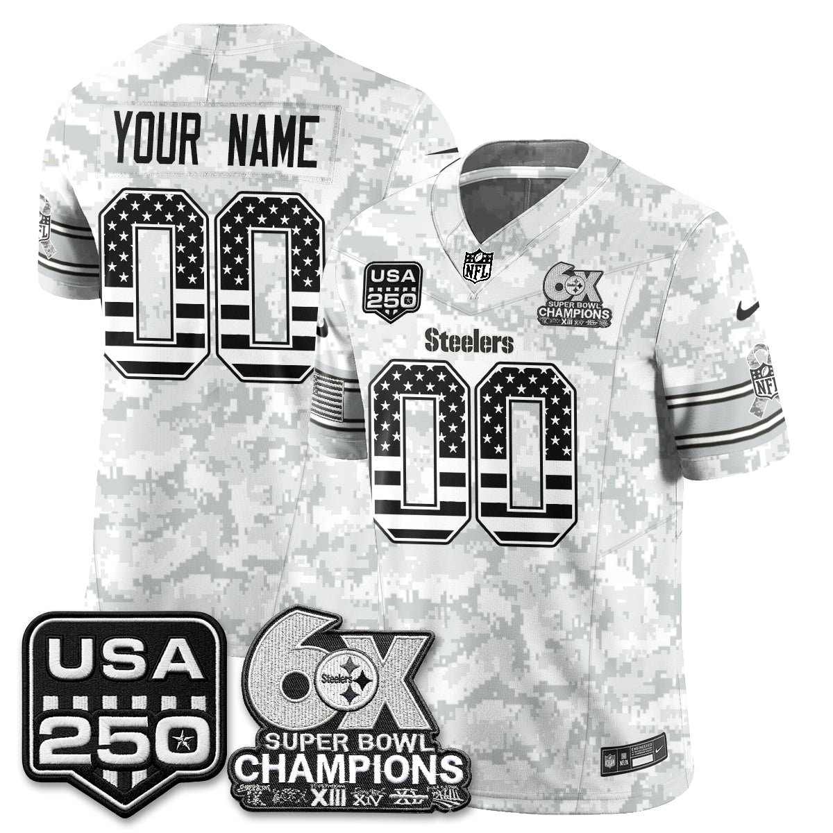 PIT 2026 Salute to Service Edition Vapor Custom Jersey - Stitched