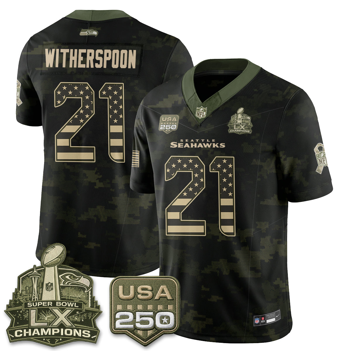 Seattle Seahawks 2026 Salute to Service Edition Vapor Jersey - Stitched