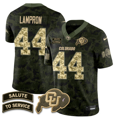 Colorado Buffaloes 2026 Salute to Service Vapor Jersey - Stitched