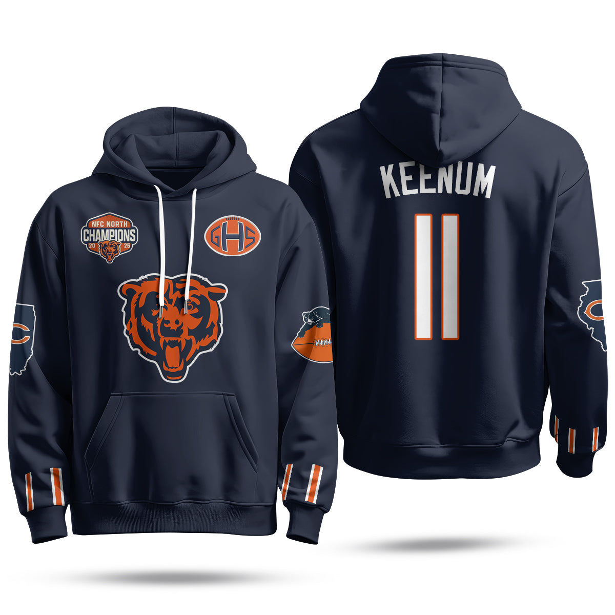 Chicago Bears 2026 Rivalries Hoodie - Stitched