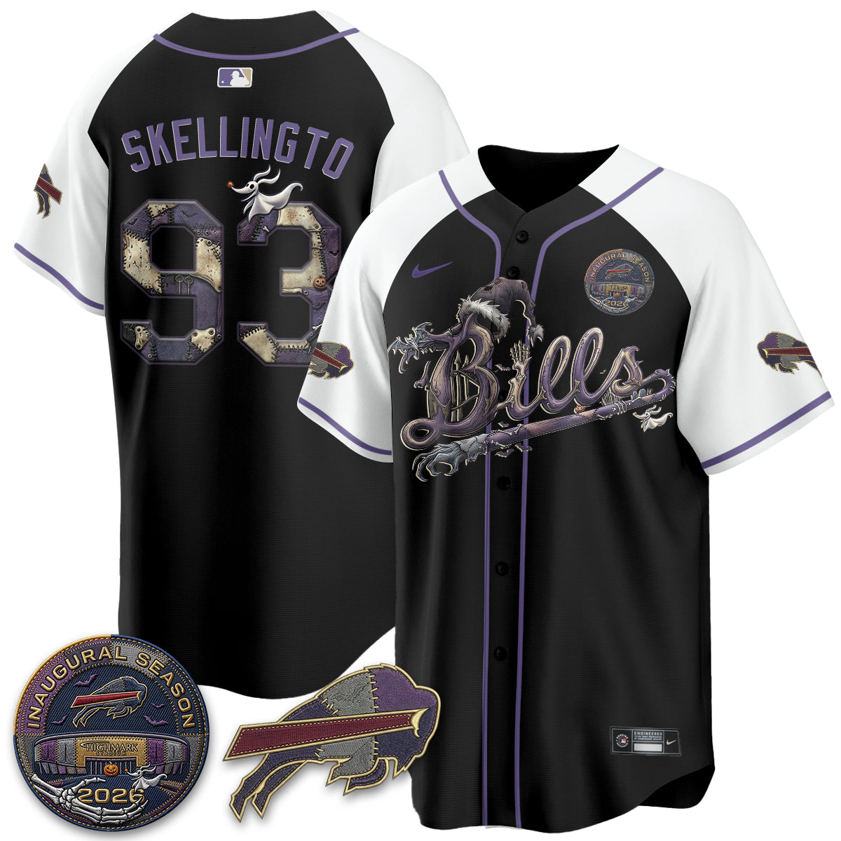 BUF 2026 Nightmare Edition Vapor Baseball Jersey - Stitched
