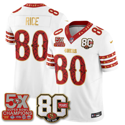 San Francisco 49ers Spooky Edition Vapor Jersey - Stitched