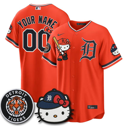 Detroit Tigers x Meow KT Edition Vapor Limited Custom Jersey - Stitched