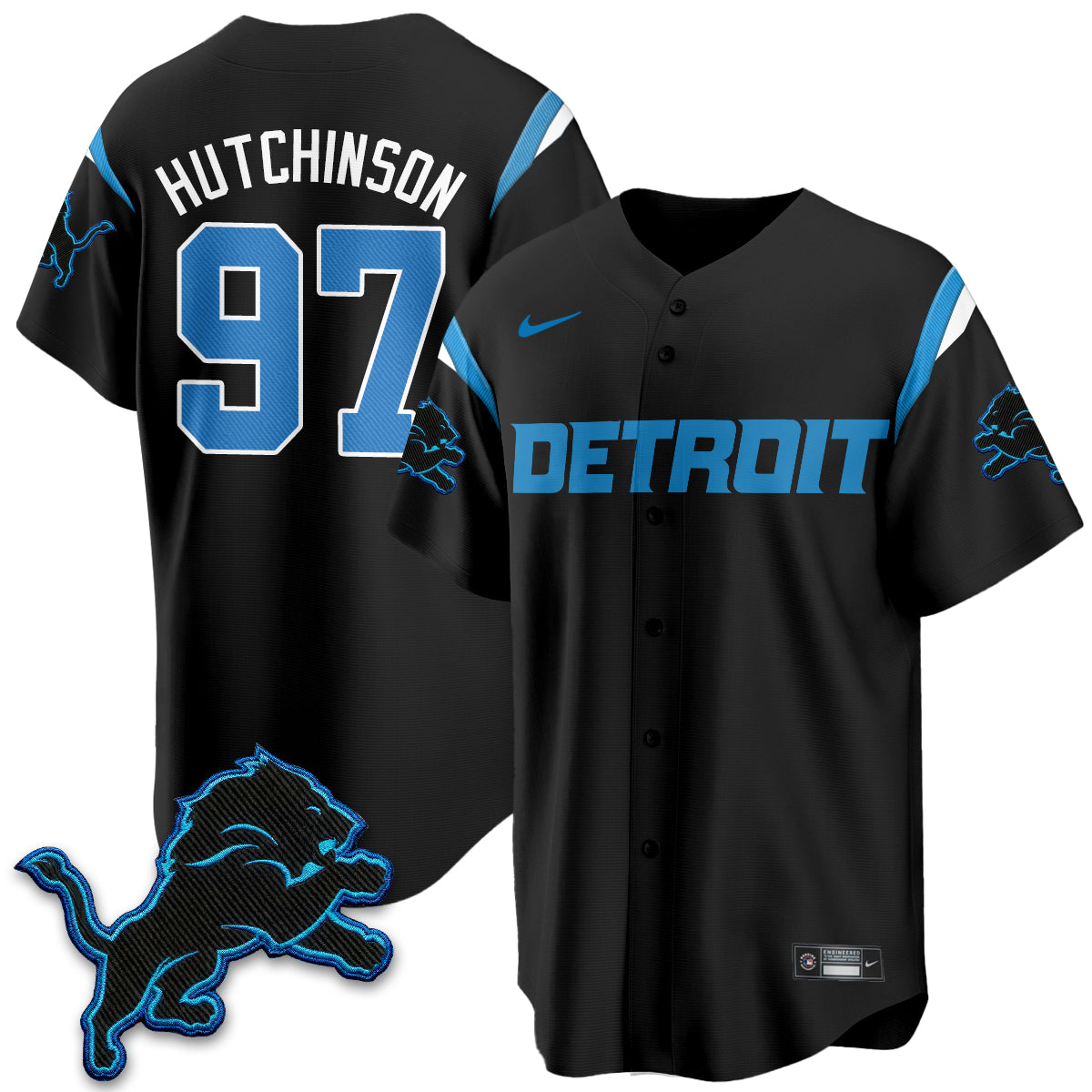 Detroit Lions 2026 Rivalries Baseball Vapor Jersey - Stitched