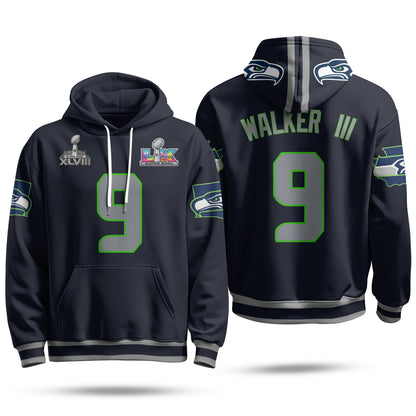 Seattle Seahawks S.Bowl Champs Hoodie - Stitched