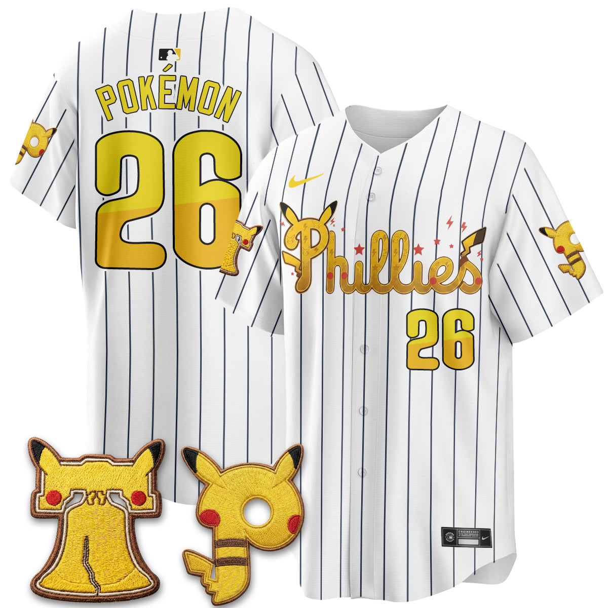 Philadelphia Phillies x PKM Edition Vapor Limited Jersey - Stitched