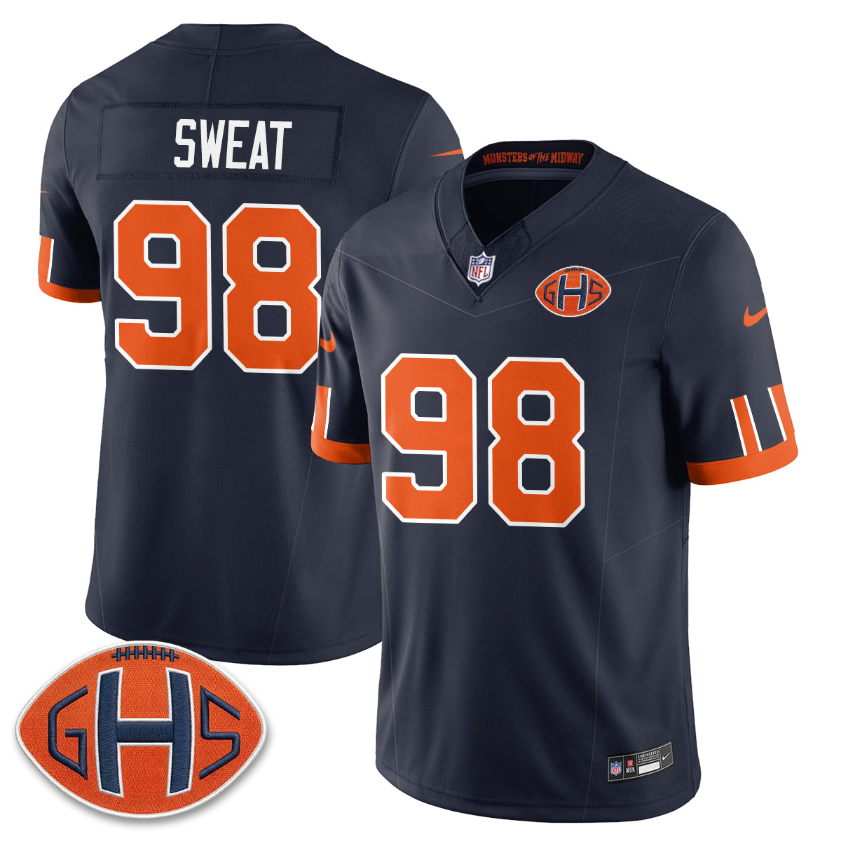 Chicago Bears 2026 Rivalries Vapor Jersey - Stitched