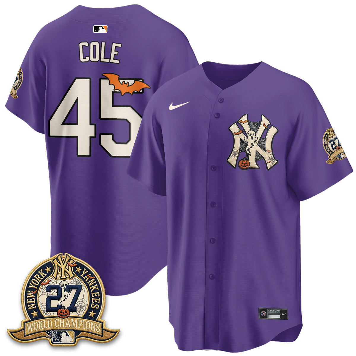 New York Yankees Halloween 2026 Vapor Limited Jersey - Stitched