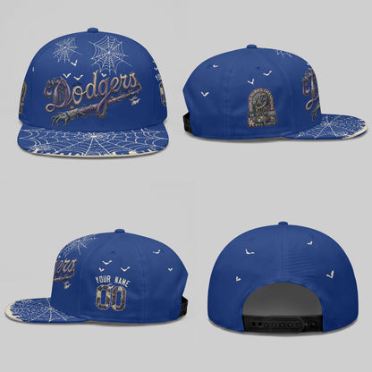Los Angeles Dodgers Nightmare Personalized Snapback Cap - Printed