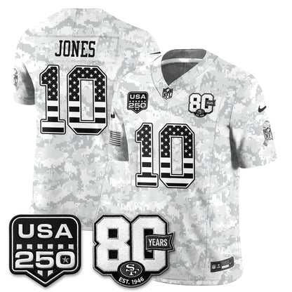 San Francisco 49ers 2026 Salute to Service Edition Vapor Jersey - Stitched
