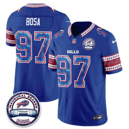 Buffalo Bills Xmas Edition Vapor Jersey - Stitched