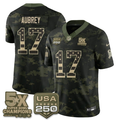 Dallas Cowboys 2026 Salute to Service Edition Vapor Jersey V2- Stitched