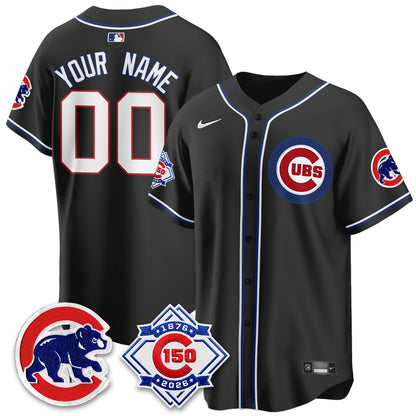 CHC 150th Anniversary Black Out Style Vapor Premier Limited Custom Jersey - All Stitched