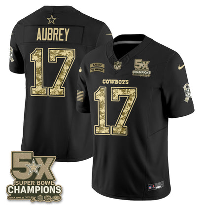 Dallas Cowboys 2026 Salute to Service V3 Vapor Jersey - Stitched