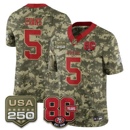 San Francisco 49ers 2026 Salute to Service Edition Vapor Jersey - Stitched
