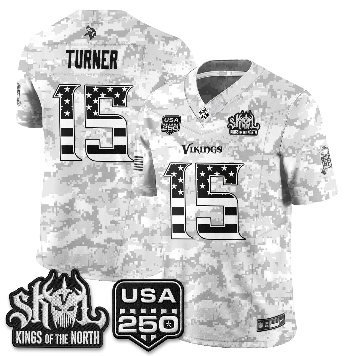 MIN 2026 Salute to Service Edition Vapor Jersey - Stitched