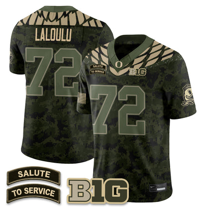 Oregon Ducks 2026 Salute to Service Vapor Jersey - Stitched