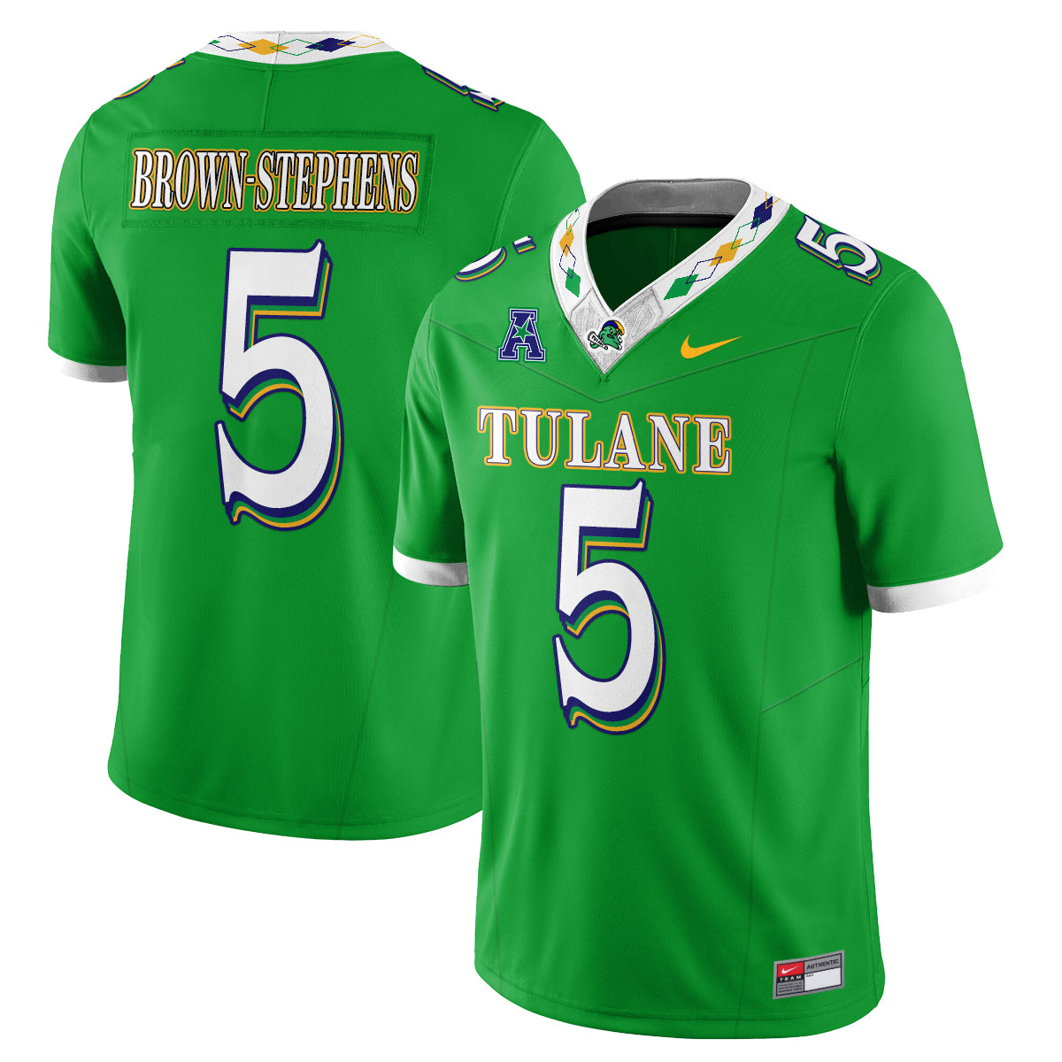 Tulane Green Wave 2026 City Football Vapor Jersey - Stitched