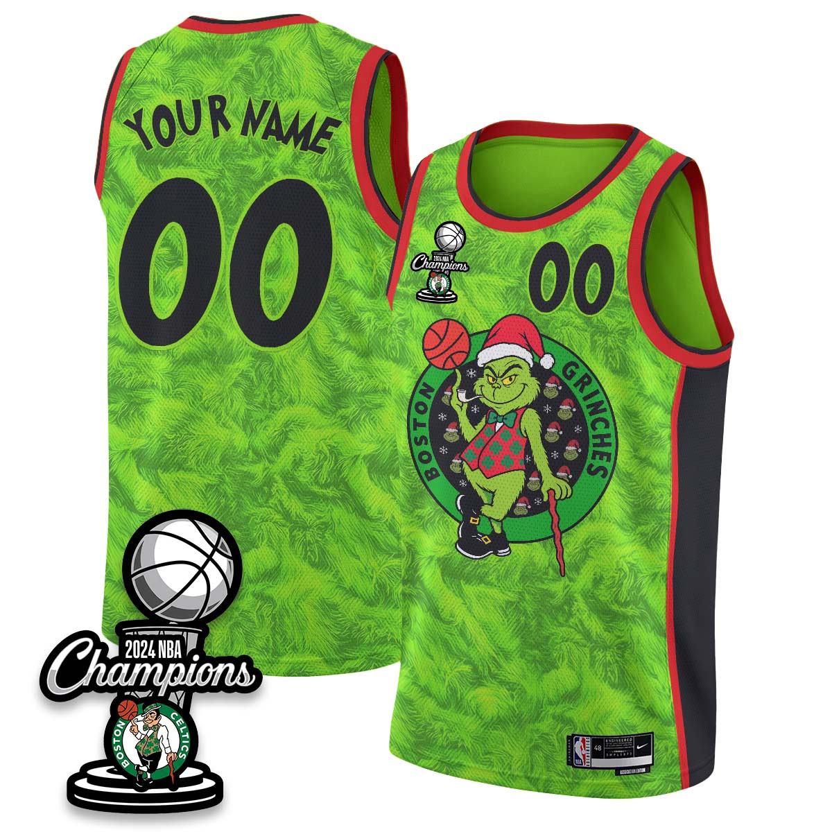 Boston Celtics 2026 Xmas Game Night Custom Vapor Jersey - Printed