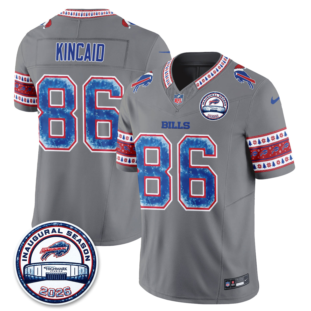 Buffalo Bills Xmas Edition Vapor Jersey - Stitched