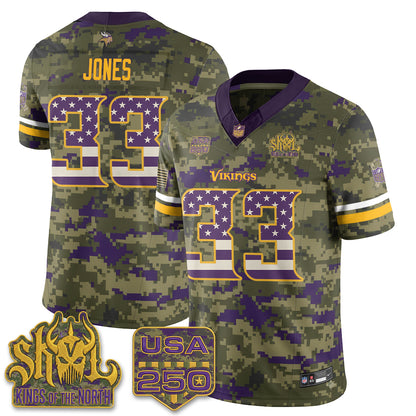 MIN 2026 Salute to Service Edition Vapor Jersey - Stitched