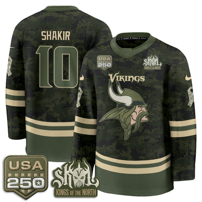 MIN 2026 Salute To Service Edition Hockey Jersey - Printed
