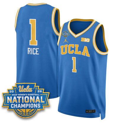 UCLA Women's Basketball National Champion 2026 Gear Limited Jersey -  All Stitched