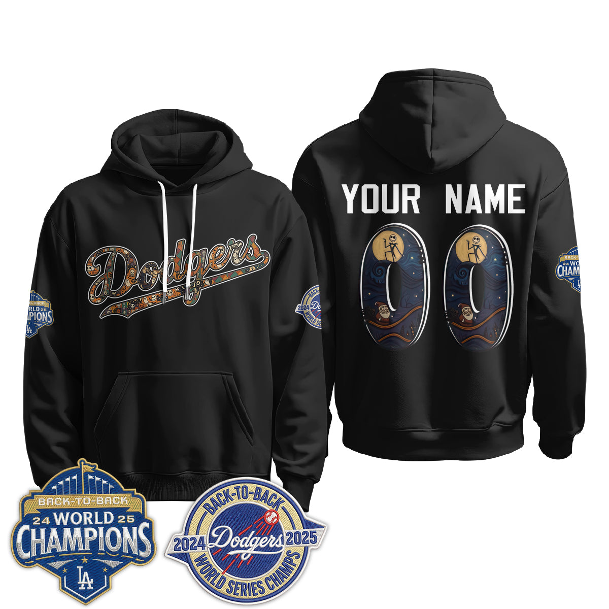LAD x Nightmare Halloween Edition Pullover Custom Hoodie - Stitched