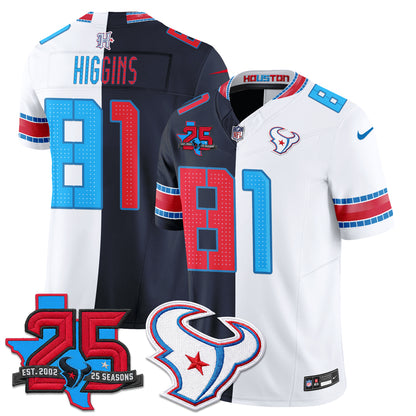 HOU 2026 Rivalries Split Vapor Jersey - Stitched