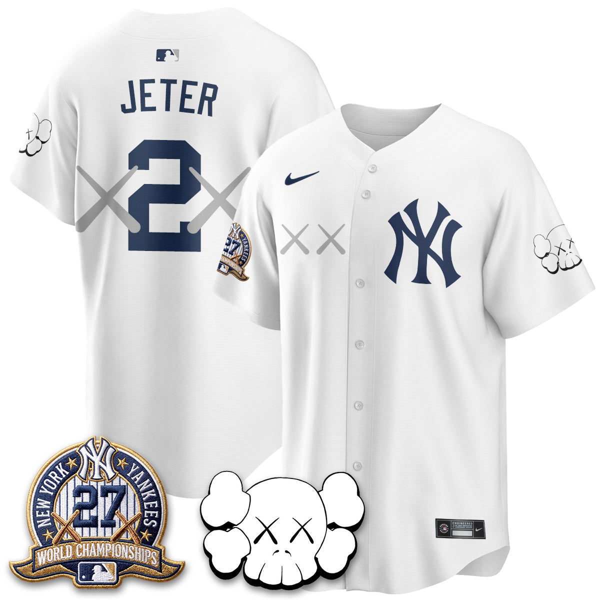 New York Yankees x KAWS Edition Vapor Jersey - Stitched