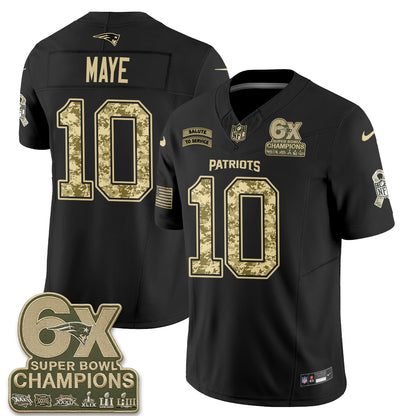 New England Patriots 2026 Salute to Service Vapor Jersey V2- Stitched