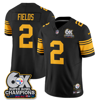 PIT 6X Champs Throwback V2 Vapor Jersey - Stitched