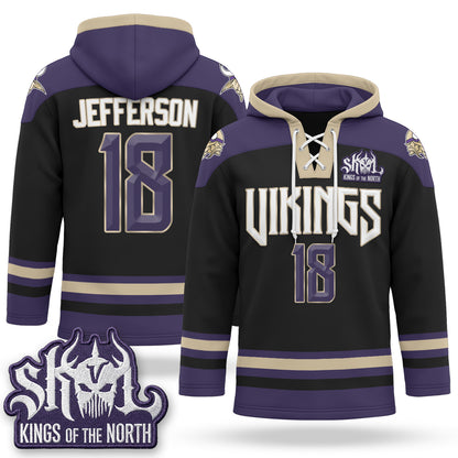 Minnesota Vikings 2026 Rivalries Fleece-Lined Hockey Hoodie - Stitched