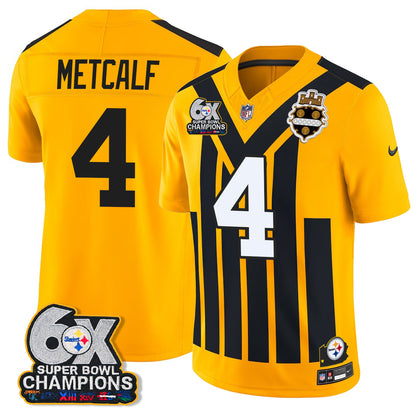 PIT 6X Champs Throwback V2 Vapor Jersey - Stitched