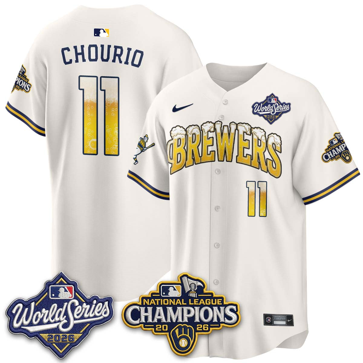 MIL "Pitcher & Pint" 2026 NL Champions Vapor Jersey - Stitched