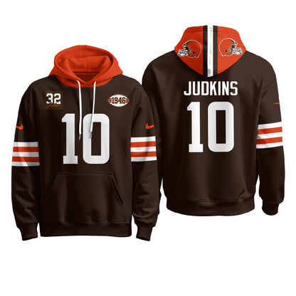 CLE 1946 Anniversary Patch Fleece Hoodie - Printed