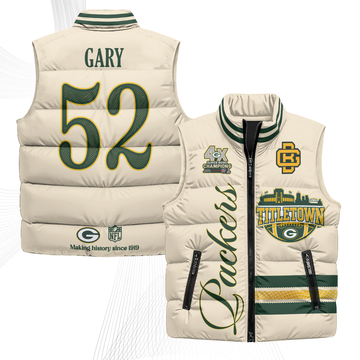 GB 2026 Rivalries Puffer Vest - Printed