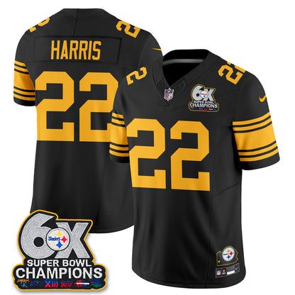 PIT 6X Champs Throwback V2 Vapor Jersey - Stitched