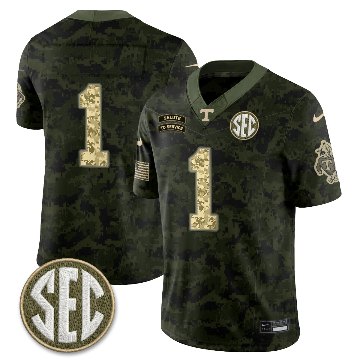 TENN 2026 Salute to Service Vapor Jersey - Stitched