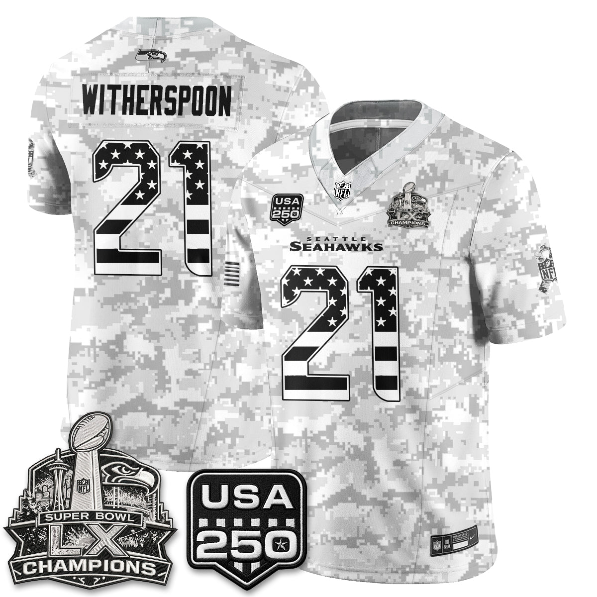 Seattle Seahawks 2026 Salute to Service Edition Vapor Jersey - Stitched