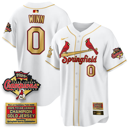 STL Springfield's Championship Gold Limited Jerseys - Stitched