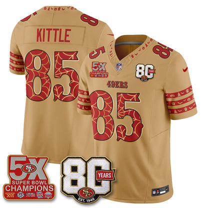San Francisco 49ers Spooky Edition Vapor Jersey - Stitched