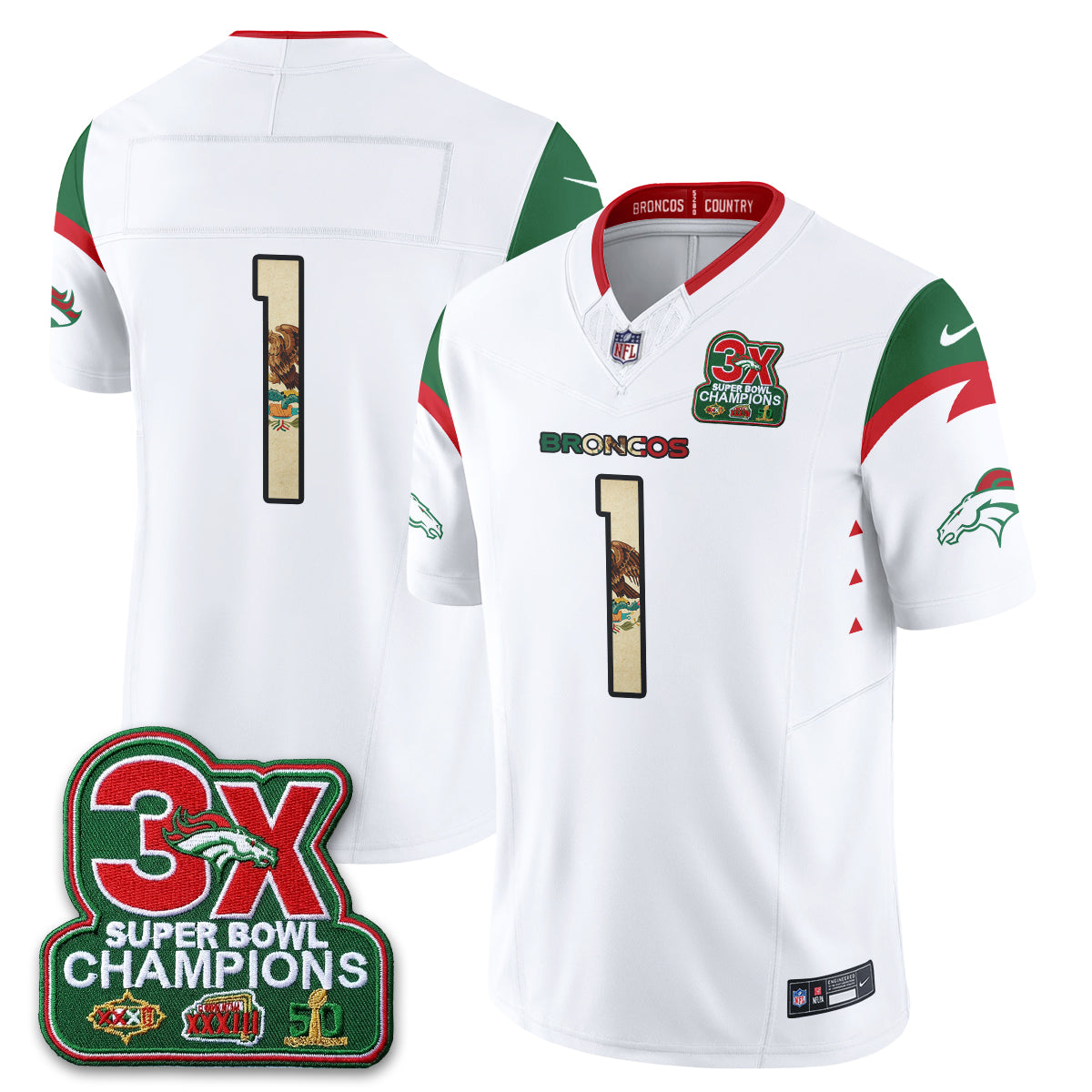DEN Mexico Edition Vapor Jersey - Stitched