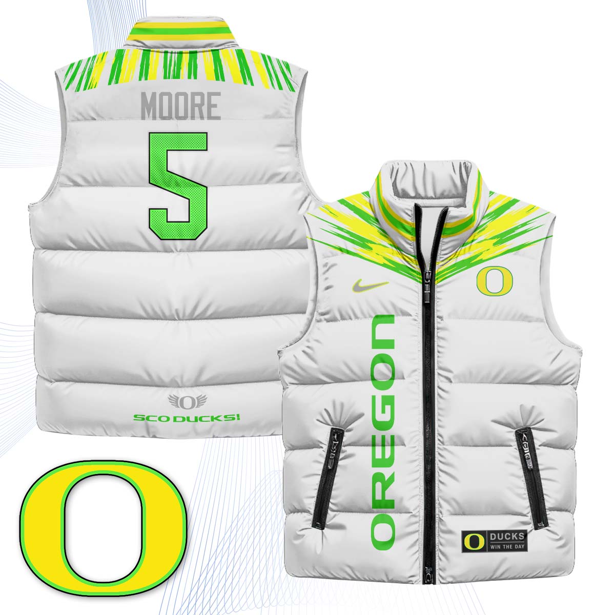 ORE "Origin of Speed" Puffer Vest - Printed