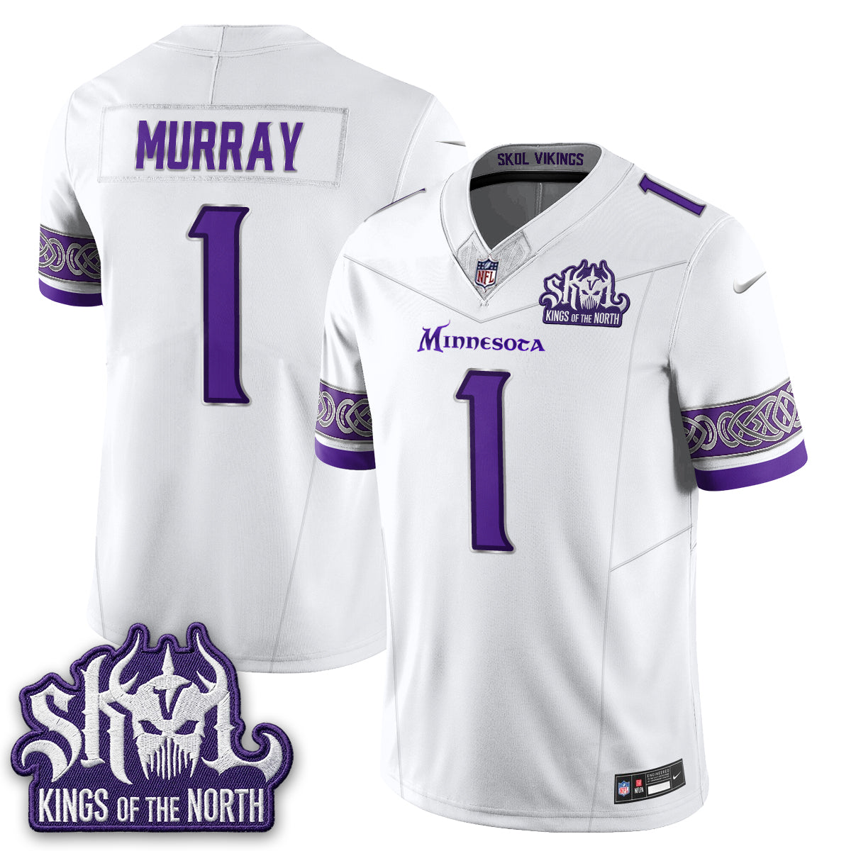 MIN Fangear Edition Warrior Skol Patch Vapor Jersey - Stitched