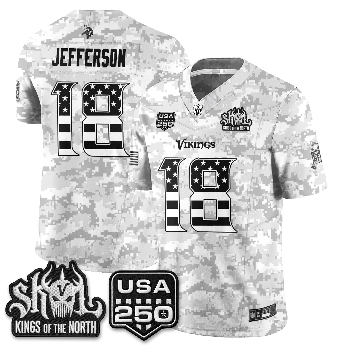 MIN 2026 Salute to Service Edition Vapor Jersey - Stitched