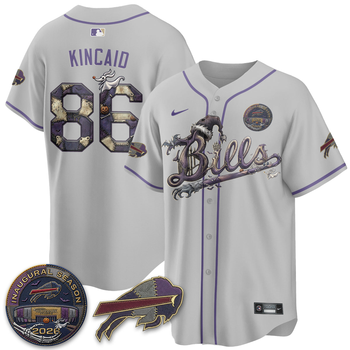 BUF 2026 Nightmare Edition Vapor Baseball Jersey - Stitched