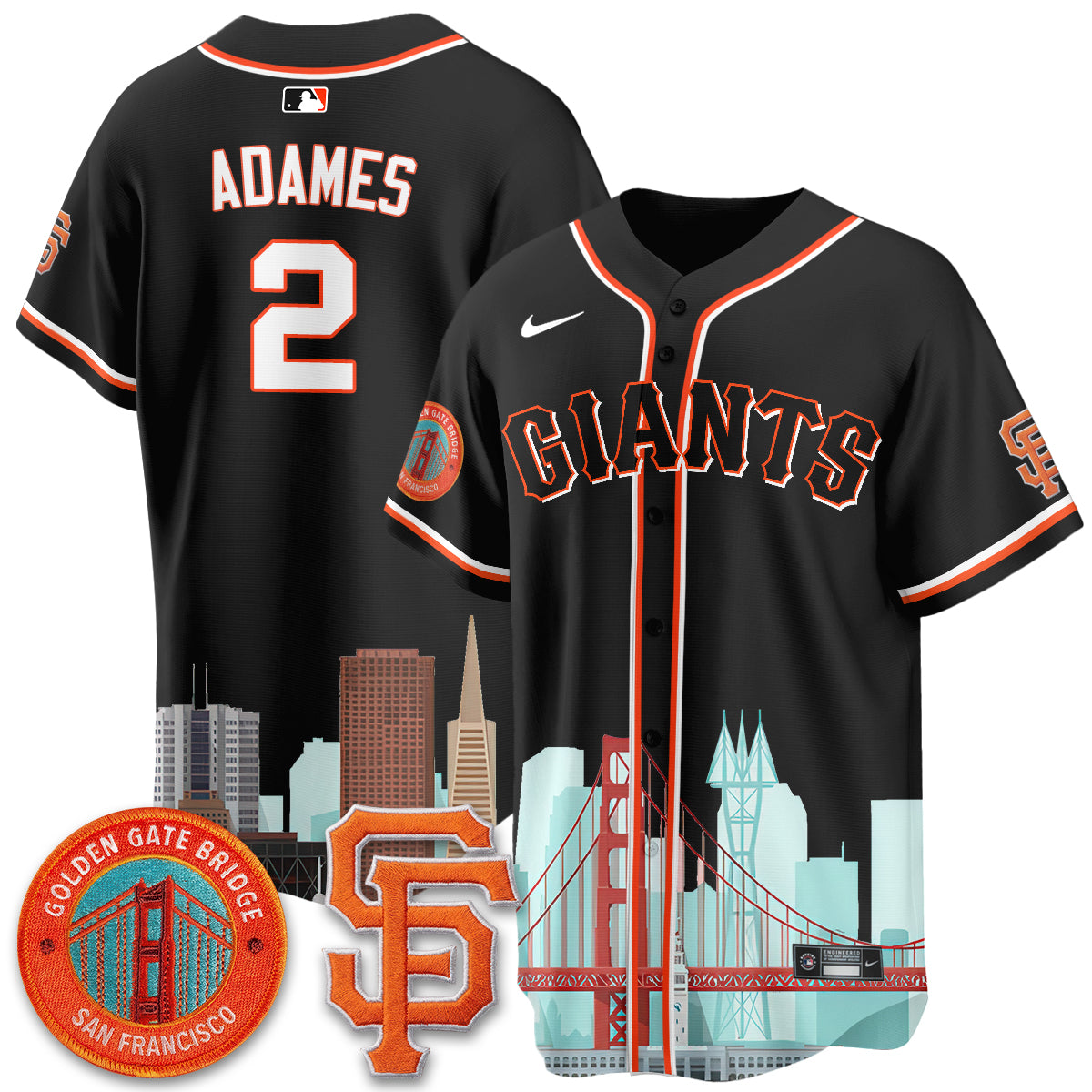 San Francisco Giants SF City Edition Vapor Jersey - Stitched