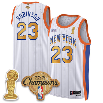 New York Knicks Champions Night Vapor Jersey - Stitched