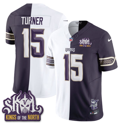 Minnesota Vikings 2026 Rivalries Split V2 Vapor Jersey - Stitched